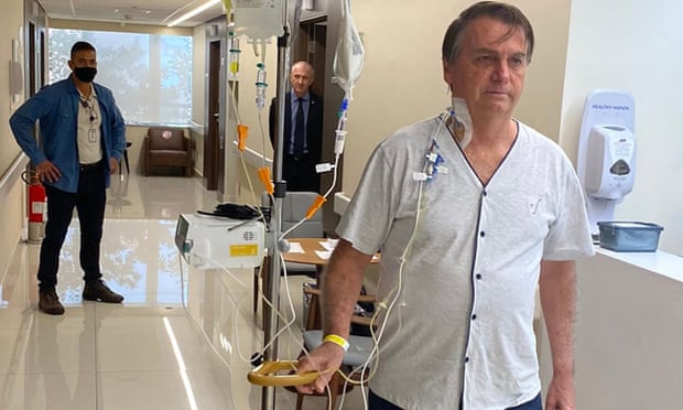 Bolsonaro ‘fine’ after being taken to hospital following 10-day hiccup attack