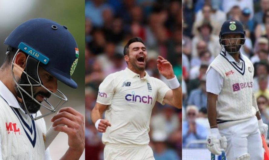 Virat Kohli, Cheteshwar Pujara fall to James Anderson as England hit back