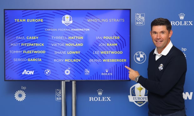 Harrington picks Lowry for Ryder Cup and leaves out Justin Rose