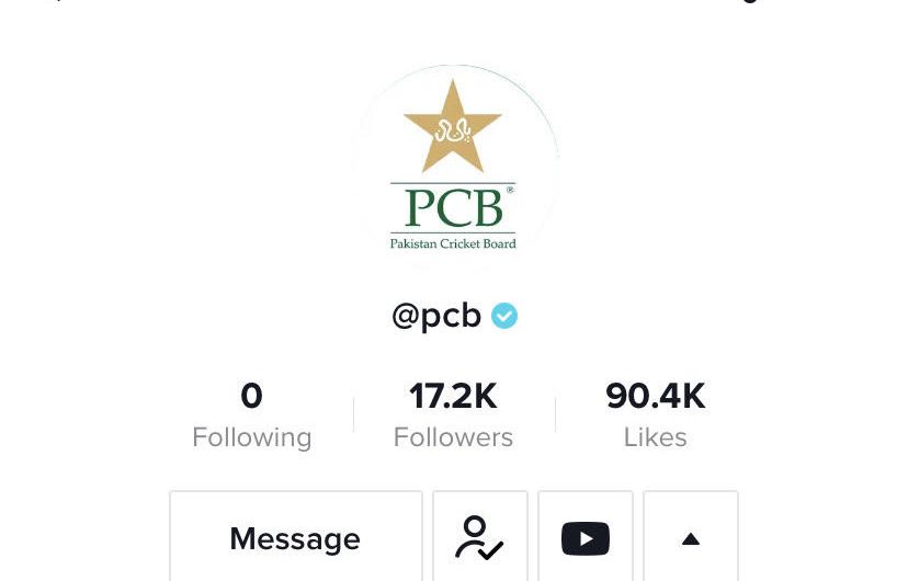 Pakistan Cricket Board joins TikTok